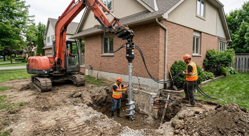 Helical Pile Installation in North Port, FL