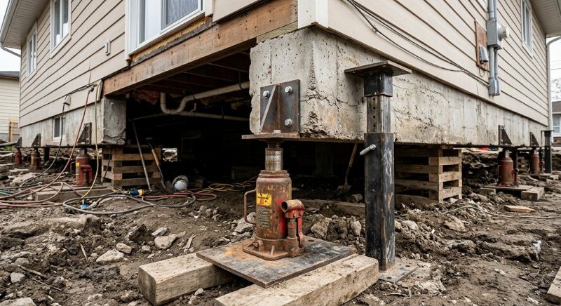 Sinking Foundation Lifting in North Port, FL